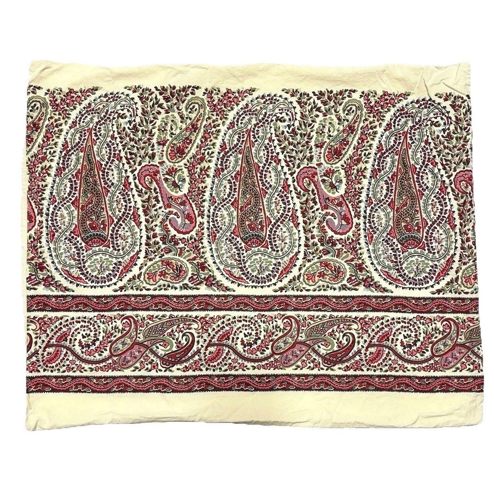 Pottery Barn Catherine Paisley Pillow Sham Made In Italy Cotton Standard Retired